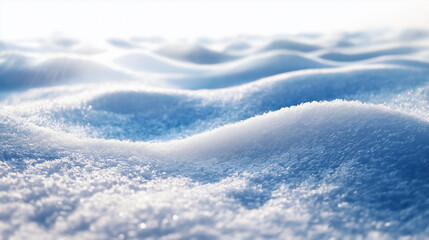 Obraz premium A snowy landscape with a blue sky