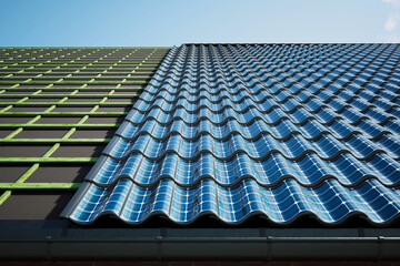 Innovative Urban Building with Curved Solar Panel Facade for Green Energy