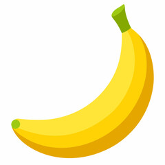 banana isolated on white
