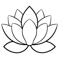 lotus flower isolated on white