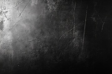 Dark textured background with scratches and marks.