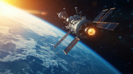 An entrepreneur launching a space tourism venture offering orbital flights aboard a private space station, Space tourism scene, Futuristic style