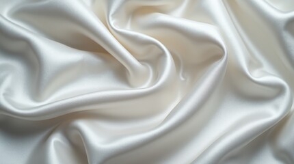 Obraz premium The smooth, glossy texture of satin glides effortlessly through the fingers, feeling cool at first touch.