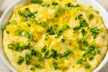 Greek Homemade Lemon Skordalia Potatoes with Olive Oil