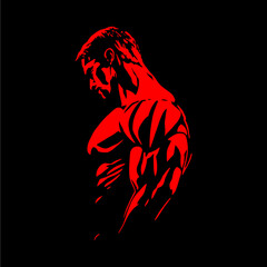 Fototapeta premium Bodybuilder Logo