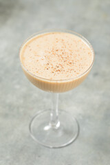 Refreshing Cold Boozy Brandy Alexander Cocktail