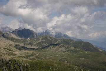 landscape in the swiss mountains