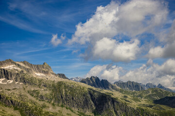 landscape in the swiss mountains