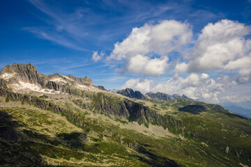 landscape in the swiss mountains