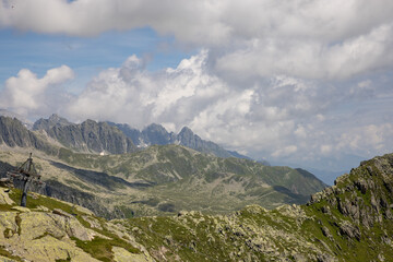 Naklejka premium landscape in the swiss mountains