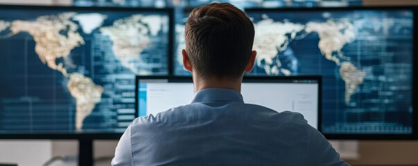 Startup founder holding a virtual meeting with global partners, planning international expansion