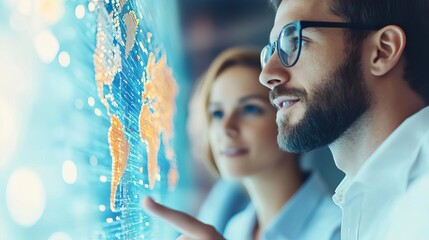 Startup founder meeting with global business partners, discussing international expansion