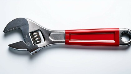 Obraz premium adjustable wrench isolated on white