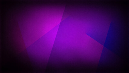 Abstract 4K background with deep purple and magenta geometric shapes, enhanced by a grainy texture. Ideal for bold, artistic digital backdrops and creative designs