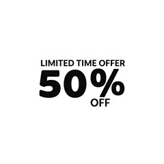 Limited time 50% off.