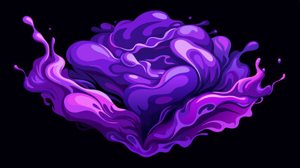Obraz premium close up of colors in water on a blackb ackground