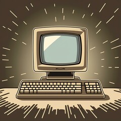 Old computer - vintage