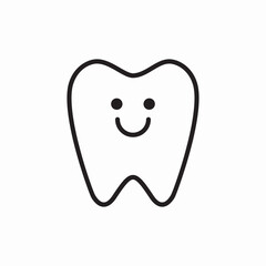 tooth smile icon sign vector