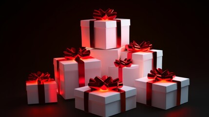 Fototapeta premium luxry and shiny presents