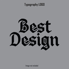 best Design typograpy calligraphy silhouette vector style design