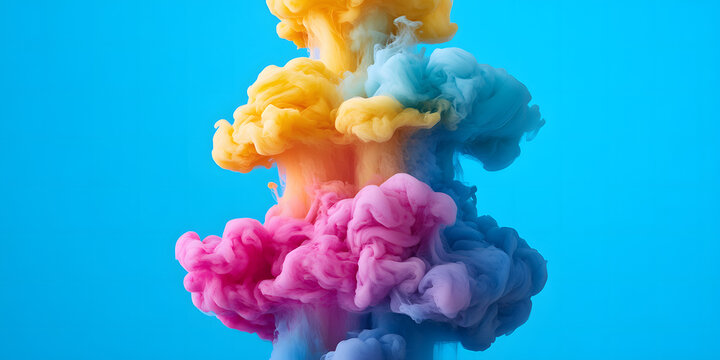 Um redemoinho de cores vibrantes simbolizando o caos