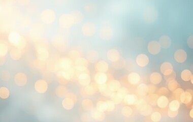 Fototapeta premium Warm golden sparkles with blurred bokeh
