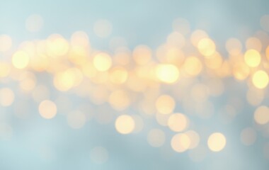 Golden and blue bokeh festive background