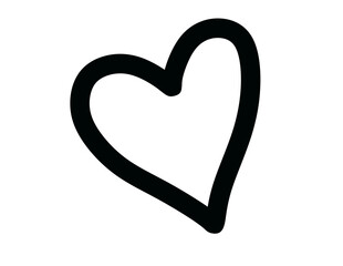 Heart silhouette illustration