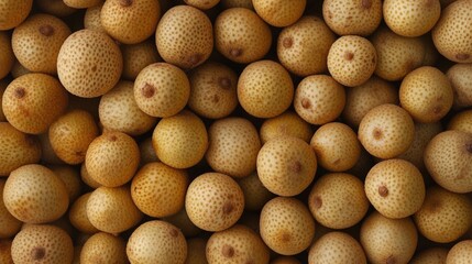 Fresh Lychee Fruit Arrangement on Display