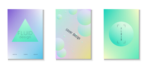 Gradient Background. Triangle Poster. Memphis Placard. Cyberpunk Galaxy Illustration. Violet Abstract Set. Holographic Design. Aesthetic Hologram Poster. Blue Gradient Background