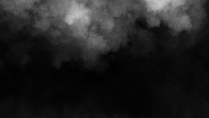 Abstract fire smoke misty fog on isolated black background. Texture overlays. Design element.
