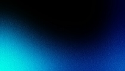 Black, blue and green gradient background. Grainy texture.