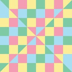 Hand drawn colour blocked pattern illustration
geometric