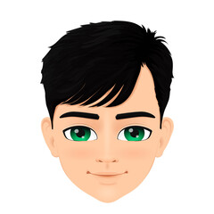 Portrait of cute boy with glasses