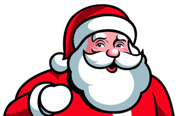 Santa Claus. Bright vector isolated illustration