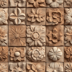 floral pattern featuring intricate designs, India style pattern