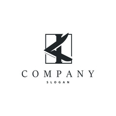 Minimal Initial K Letter Logo, Modern And Luxury Geometric Design, Icon Vector Template Element