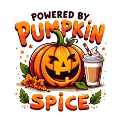 pumkin spice vibe  t-shirt design