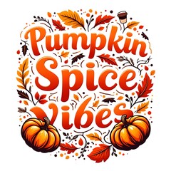 pumkin spice vibe  t-shirt design