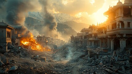 The Ruins of a Lost City: A Powerful Image of Destruction and Hope