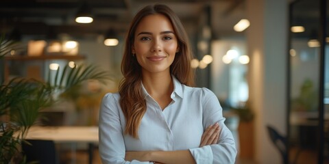 Obraz premium Professional Businesswoman in a Modern Office