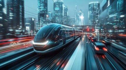 Fototapeta premium A futuristic urban planning simulation lab, city planning office with 3D city models and smart grid simulations, Urban planning style