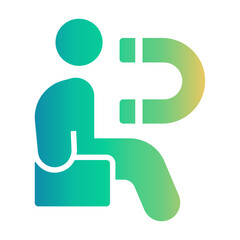 magnet therapy Gradient icon