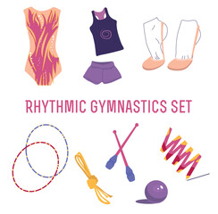 Set Eight Rhythmic Gymnastics Objects