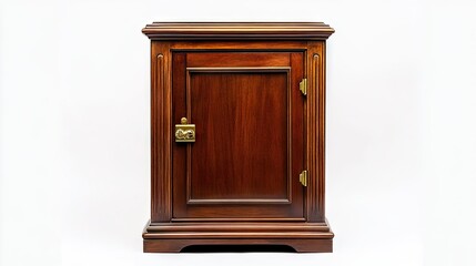 Antique Wooden Lockbox Beautifully Crafted Design