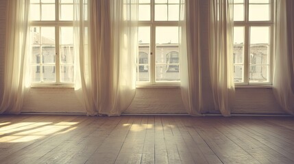 Obraz premium Serene and Minimalist Interior with Soft Light