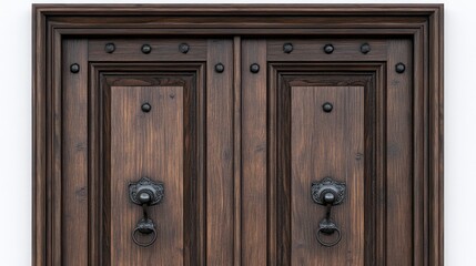 Classic Wooden Double Door Design