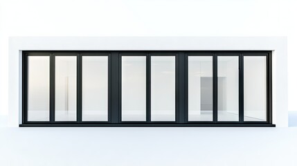 Minimalist Black Frame Window Design