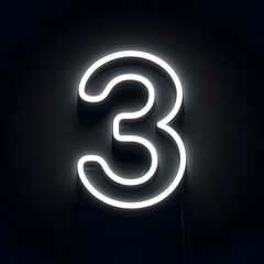 Naklejka premium 검은 배경, 숫자 