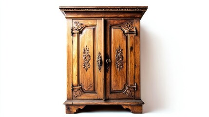 Fototapeta premium Vintage Wooden Locker with Classic Design and Style